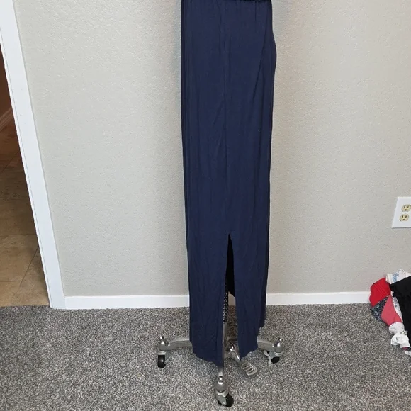 Anthropologie Papermoon Blue Spaghetti Strap Maxi Dress Size S - Picture 6 of 10